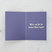 Bluthund - Ostern-Knochen-Jagd Feiertagskarte (Innenseite)