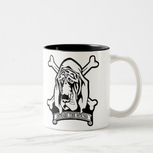 Bluthund-Passen Sie den Jagdhund auf Zweifarbige Tasse