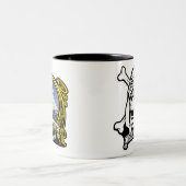 Bluthund-Passen Sie den Jagdhund auf Zweifarbige Tasse (Mittel)