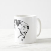 Bluthund-Porträt | Ink Dog Tasse (VorderseiteRechts)