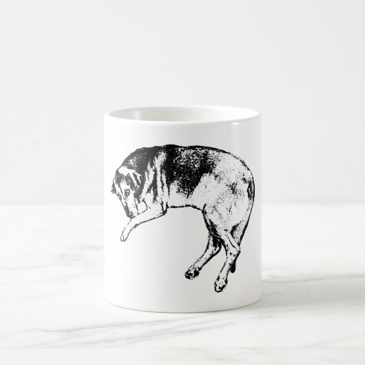 Bluthund-Porträt | Ink Dog Tasse (Mittel)