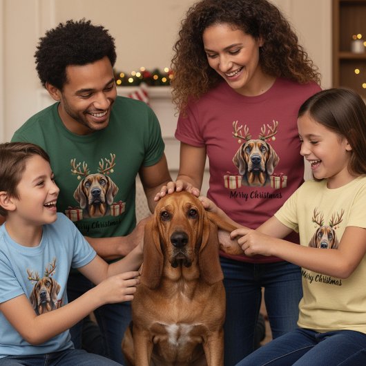 Bluthund-Rentier T-Shirt