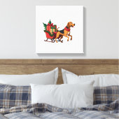 Bluthund-Schlittenzieher Leinwanddruck (Insitu (Schlafzimmer))