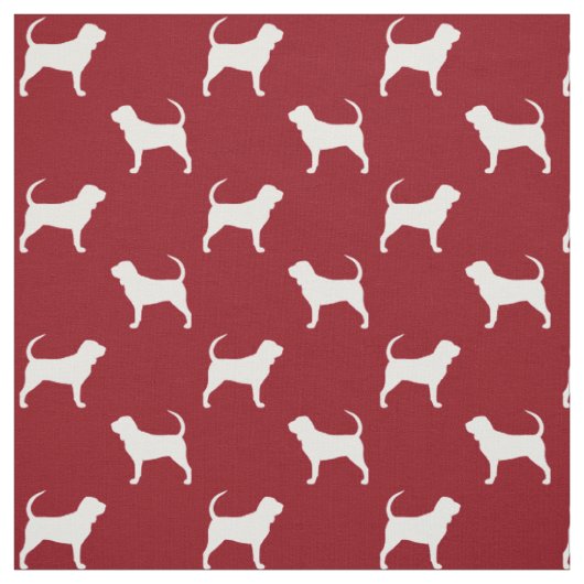 Bluthund-Silhouette-Muster Stoff (Muster)