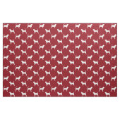 Bluthund-Silhouette-Muster Stoff (Fat Quarter (45,7 x 55,9 cm))
