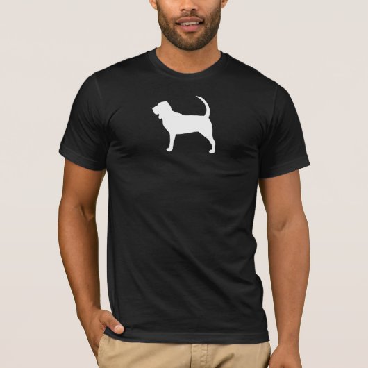 Bluthund-Silhouette T-Shirt (Vorderseite)