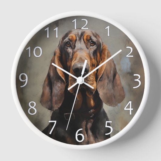 Bluthund Uhr (Vorderseite)