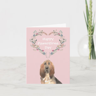 Bluthund Valentinstag Feiertagskarte