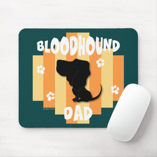 Bluthund-Vater Mousepad (Mit Mouse)