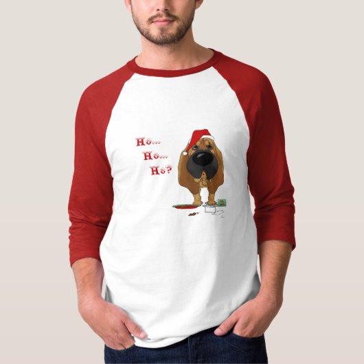 Bluthund-Weihnachten T-Shirt (Vorderseite)