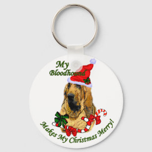 Bluthund-Weihnachtsgeschenke Schlüsselanhänger