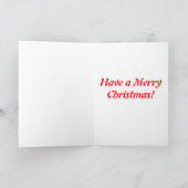 Bluthund-Weihnachtskarte Feiertagskarte (Innenseite)