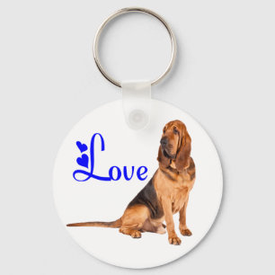 Bluthund-Welpen-Hund-Liebe-Hunde-Schlüsselanhänger Schlüsselanhänger