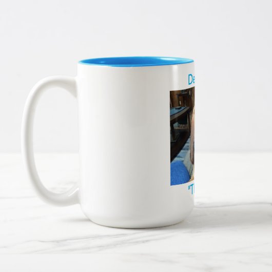 Bluthund Zwei-Tone-Tasse, 15 oz Zweifarbige Tasse (Links)