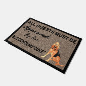 Bluthundegeschenke, Bluthund-Erwärmung Fußmatte (Schrägansicht)