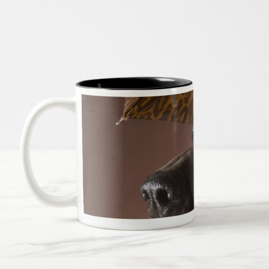 Bluthundhund Zweifarbige Tasse (Links)