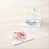 blutig 2 rechteckiger pappuntersetzer (Vor Ort)