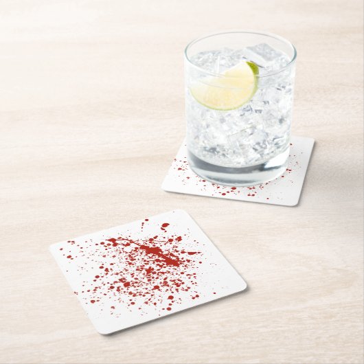 blutig 2 rechteckiger pappuntersetzer (Vor Ort)