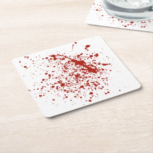 blutig 2 rechteckiger pappuntersetzer (angewinkelt)