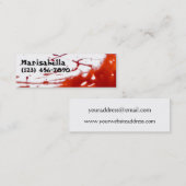 Blutige dünne Visitenkarte (Vorne/Hinten)