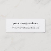 Blutige dünne Visitenkarte (Rückseite)