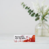 Blutige dünne Visitenkarte (Stehend Vorderseite)