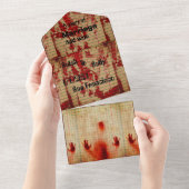 blutige Einladung (Abreißen)