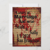 blutige Einladung (Vorderseite)