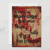 blutige Einladung (Vorderseite)