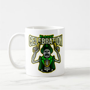 Blutige Feier Skelett Kobold Klassischer Becher Kaffeetasse