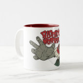 Blutige gute Horror-Logo-Tasse Zweifarbige Tasse (Vorderseite Links)