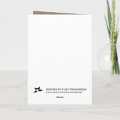 Blutige Halloween-Karte Karte (Rückseite)