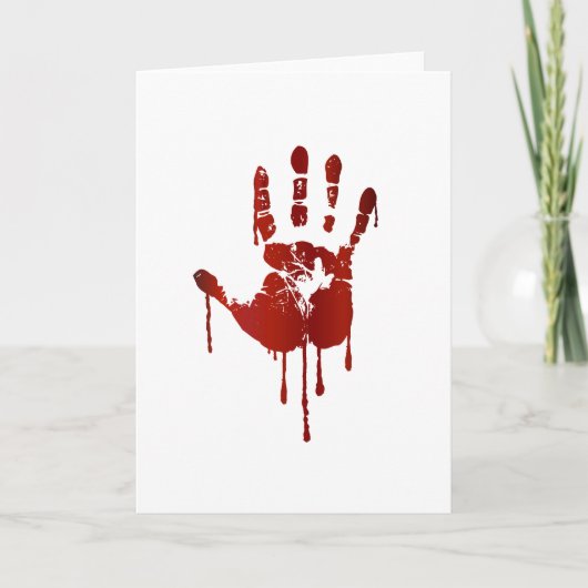 Blutige Hand Karte (Vorderseite)