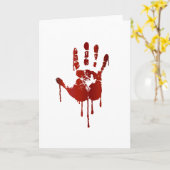 Blutige Hand Karte (Gelbe Blume)