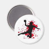 blutige Handball-Dodgeball Magnet (Vorderseite/Rückseite)