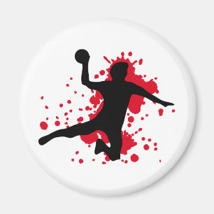 blutige Handball-Dodgeball Magnet