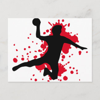 blutige Handball-Dodgeball Postkarte