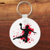 blutige Handball-Dodgeball Schlüsselanhänger (Vorderseite)