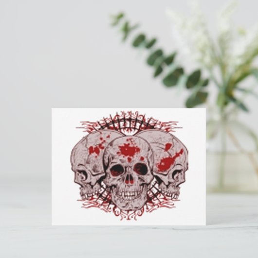 Blutige Hölle Postkarte (Stehend Vorderseite)