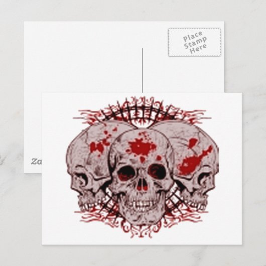 Blutige Hölle Postkarte (Vorne/Hinten)