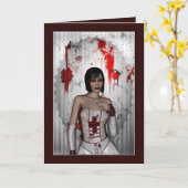 Blutige Krankenschwester Karte (Gelbe Blume)