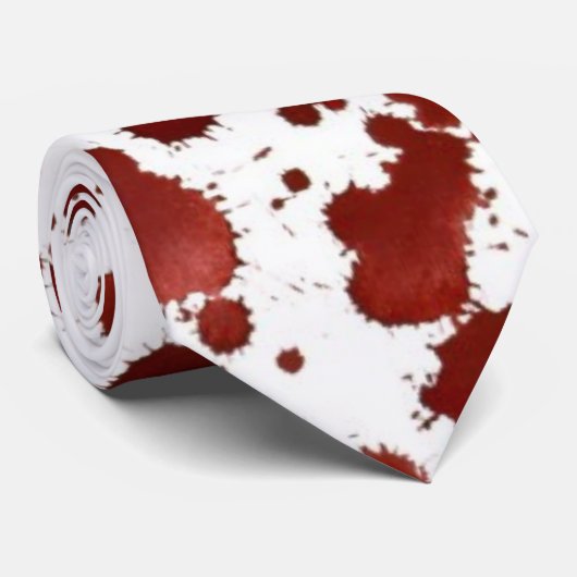 Blutige Krawatte (Gerollt)