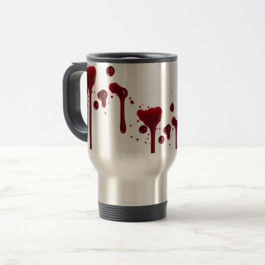 Blutige Schale! Reisebecher (Vorderseite Links)