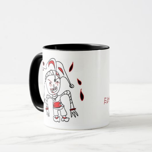 Blutige Sonny-Brutalitäts-Tasse Tasse (Vorderseite Links)