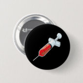 Blutige Spritze Button (Vorne & Hinten)