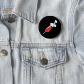Blutige Spritze Button (Beispiel)
