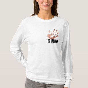 blutige übergebene ER-Krankenschwester T-Shirt