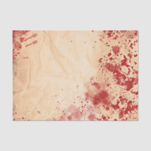 Blutige Vintage-Papiere Halloween-Gotik-Party Seidenpapier