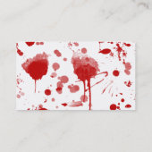 Blutige Visitenkarte (Rückseite)