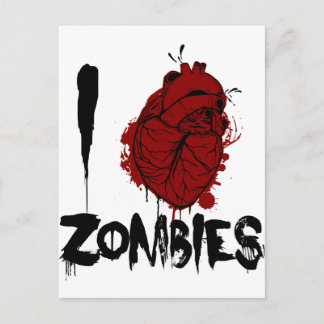 blutige Zombies des Herzens I Postkarte